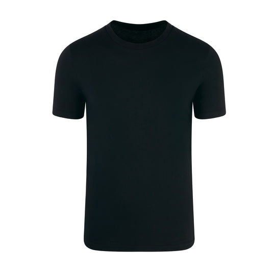 REZIDENCY Plain Black Short Sleeve T-Shirt